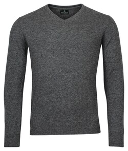 Baileys V-Neck Pullover Single Knit Lambswool Anthracite