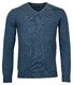 Baileys V-Neck Pullover Single Knit Lambswool Jeans Blue
