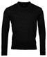 Baileys V-Neck Pullover Single Knit Merino Trui Zwart