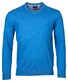 Baileys V-Neck Pullover Single Knit Pima Cotton Bright Blue