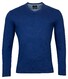 Baileys V-Neck Pullover Single Knit Pima Cotton Trui Blauw