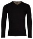 Baileys V-Neck Single Knit Pima Cotton Pullover Black