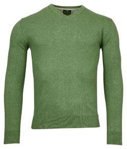 Baileys V-Neck Single Knit Uni Pima Cotton Pullover Pastel Green