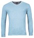 Baileys V-Neck Single Knit Uni Pima Cotton Trui Soft Blue