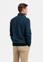 Baileys Yarn Dyed Jacquard Doubleface Interlock Sweat Cardigan Zip Mid Denim Blue