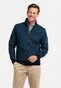 Baileys Yarn Dyed Jacquard Doubleface Interlock Sweat Cardigan Zip Mid Denim Blue