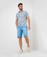 Brax Bali Coolmax Lightweight Denim Bermuda Ocean Blue Used