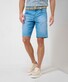 Brax Bali Coolmax Lightweight Denim Bermuda Ocean Blue Used