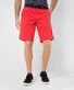 Brax Bari Casual Flat-Front Cotton Flex Twill Bermuda Indian Red