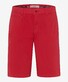 Brax Bari Casual Flat-Front Cotton Flex Twill Bermuda Indian Red