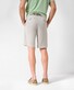 Brax Bari Casual Flat-Front Cotton Flex Twill Bermuda Silver Bright