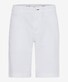 Brax Bari Casual Flat-Front Cotton Flex Twill Bermuda Wit