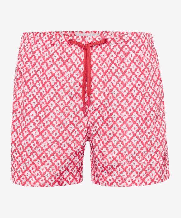 Brax Beach Shorts Easy Care Bermuda Rood