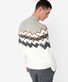 Brax Bela J Turtleneck Fantasy Knit Pattern Pullover Coconut