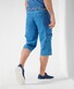 Brax Bill Cargo Denim Bermuda Bleached Blue