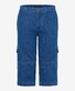 Brax Bill Cargo Denim Bermuda Midden Blauw