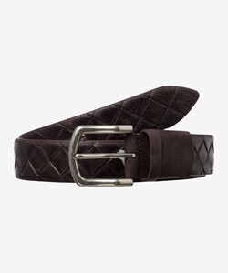 Brax Bold Woven Pattern Belt Chocolate