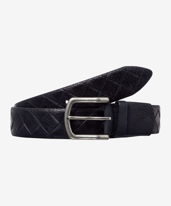 Brax Bold Woven Pattern Riem Navy