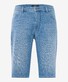 Brax Brad Smart Denim Summer Soul Easy Care Bermuda Bleached Blue Used