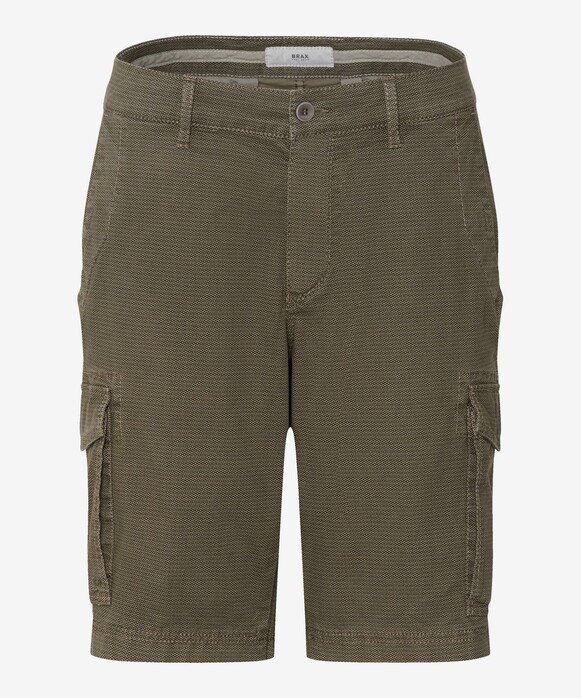 Brax Brazil Fantasy Patten Soft Touch Cargo Bermuda Khaki