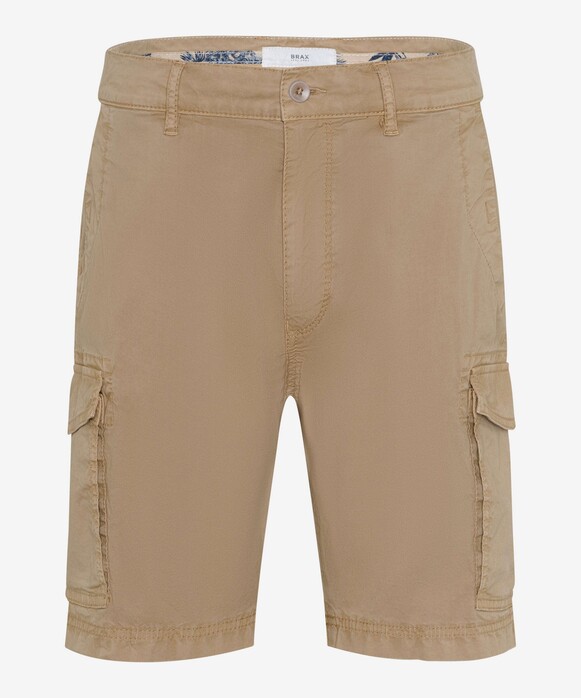 Brax Brazil Uni Color Sporty Cargo Bermuda Canvas