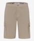 Brax Brazil Uni Color Sporty Cargo Bermuda Cosy Linen