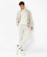 Brax Brian Fantasy Uni Color Knit Pattern Rollneck Pullover Off White