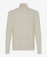 Brax Brian Fantasy Uni Color Knit Pattern Rollneck Pullover Off White