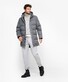 Brax Brian Rollneck Pullover Bold Herringbone Pattern Block Color Off White