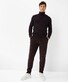 Brax Brian Two-Tone Fantasy Knit Rollneck Pullover Dark Grape