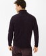 Brax Brian Two-Tone Fantasy Knit Rollneck Trui Dark Grape