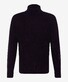 Brax Brian Two-Tone Fantasy Knit Rollneck Trui Dark Grape