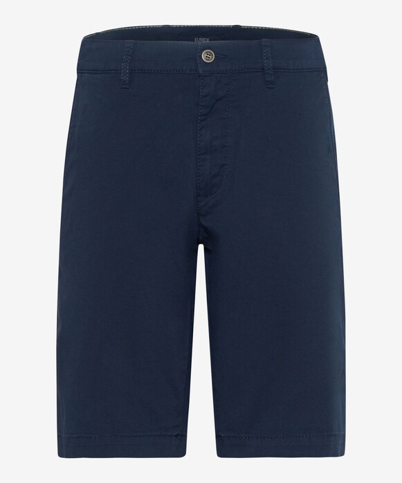 Brax Burt Fine Twill Flat Front Bermuda Navy