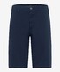 Brax Burt Fine Twill Flat Front Bermuda Navy