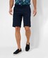 Brax Burt Fine Twill Flat Front Bermuda Navy