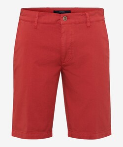 Brax Burt Fine Twill Flat Front Bermuda Red