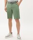 Brax Burt Flat Front Lightweight Soft Feel Bermuda Evergreen