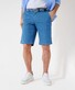 Brax Burt Lightweight Exclusive Twill Subtle Texture Bermuda Blauw