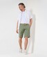 Brax Burt Lightweight Exclusive Twill Subtle Texture Bermuda Khaki