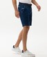 Brax Burt Lightweight Smart Denim Bermuda Midden Blauw