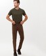 Brax Cadiz 5-Pocket Blue Planet Broek Nougat Brown