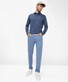 Brax Cadiz 5-Pocket Blue Planet Broek Smoke Blue