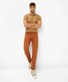 Brax Cadiz 5-Pocket Blue Planet Pants Rust