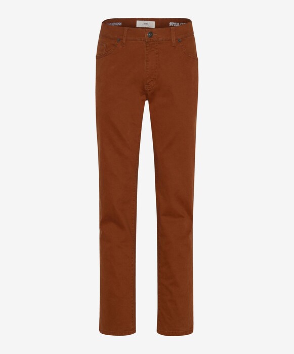 Brax Cadiz 5-Pocket Blue Planet Pants Rust