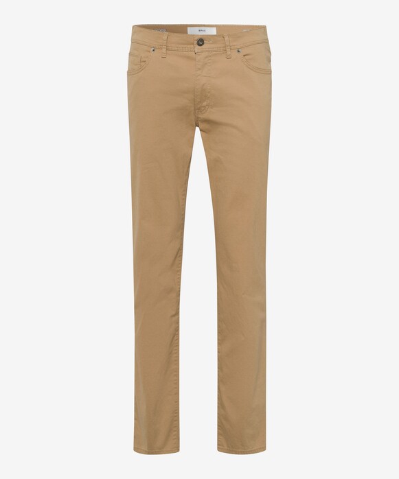 Brax Cadiz 5-Pocket Modern Soft Feel Gabardine Broek Beige