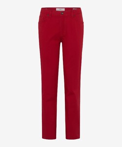 Brax Cadiz 5-Pocket Modern Soft Feel Gabardine Broek Indian Red