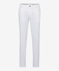 Brax Cadiz Casual Uni Linen Blend Hi-Flex Pants White