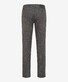 Brax Cadiz Check Wool Look Cotton Blend Broek Grafiet