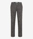 Brax Cadiz Check Wool Look Cotton Blend Broek Grafiet