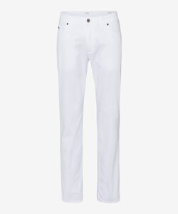 Brax Cadiz Five Pocket Organic Cotton Stretch Blue Planet Pants White